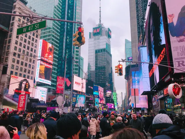 【ニューヨーク】タイムズスクエアで年越しカウントダウンに参戦！