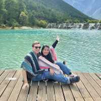 The Bluest lake I’ve ever seen. This is not Switzerland, this China.