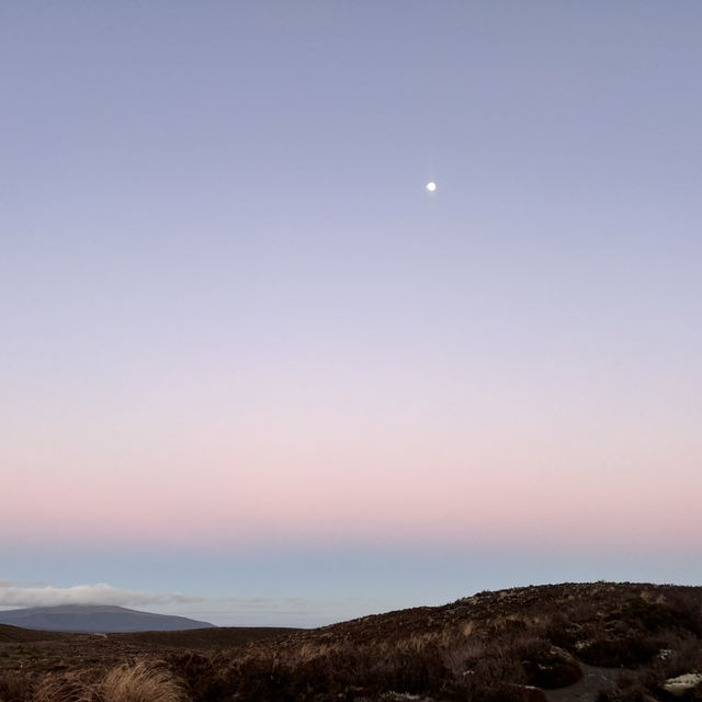 Tongariro alpine crossing amidst volcanoes - New Zealand