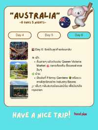 แจกแพลนเที่ยวออสเตรเลีย 🇦🇺  ✨ 6 วัน 5 คืน 