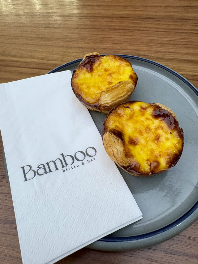 氹仔Bamboo-澳門必試新派蛋撻，香脆的酥皮和香滑的蛋漿