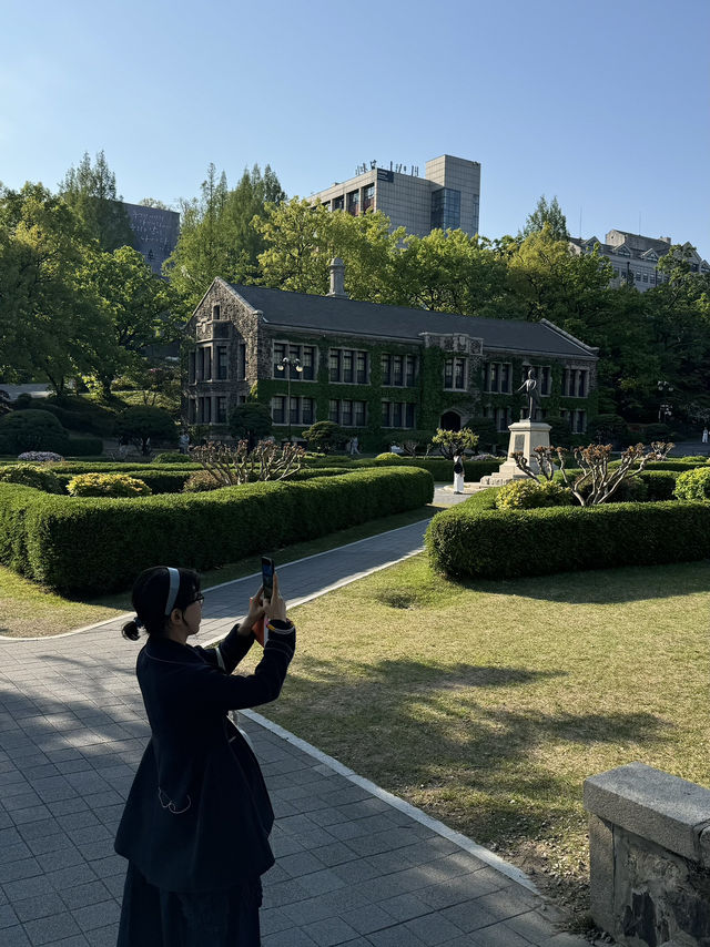 Strolling Yonsei University felt like walking inside a K-drama set 🎓🍂