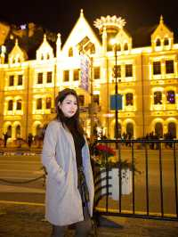 The Bund ยามค่ำคืน แสงไฟวิบวับ 💛✨