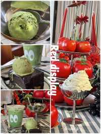 คาเฟ่มะเขือเทศยักษ์สีแดงสดใส