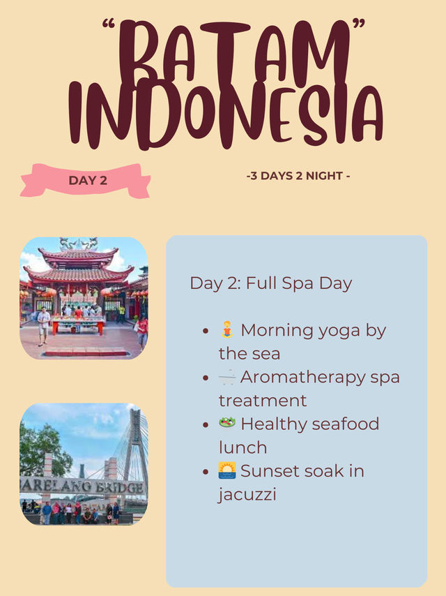 🇮🇩 Batam Itinerary: Wellness & Spa Escape 🛀🌸