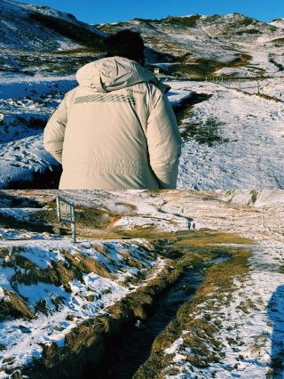 Reykjadalur, a valley with natural hot springs.