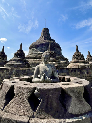 Climbing Borobudur Temple for 120,000 IDR