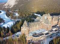 The iconic view Fairmont Banff Springs Hotel