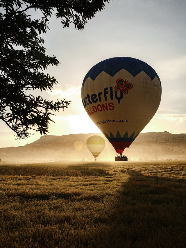 Fantastic sunrise in Cappadocia