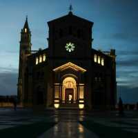Gozo’s Glowing Gem – The Basilica by Night 🌙✨
