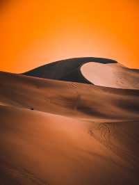 Chasing INCREDIBLE sunset over Gobi Desert😍