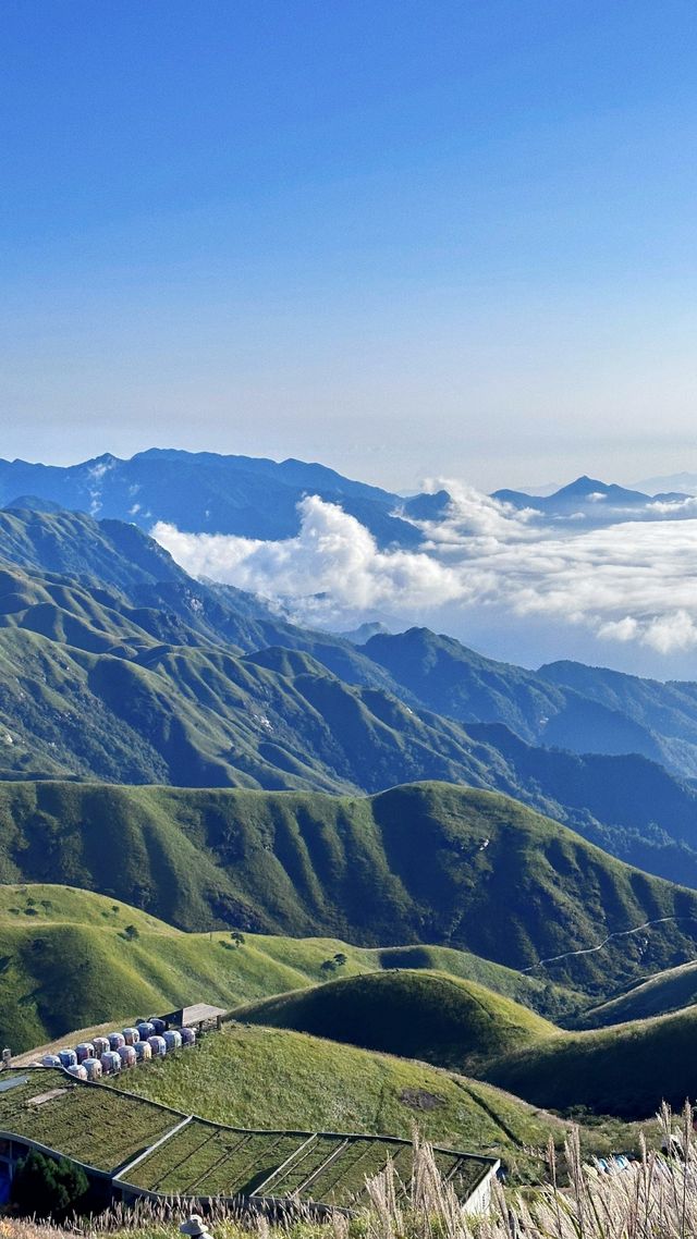 沒開玩笑--全中國的人都在武功山!