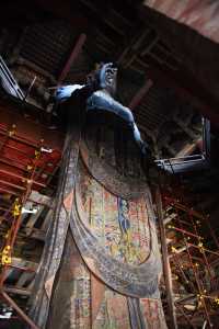 獨樂寺泥塑。