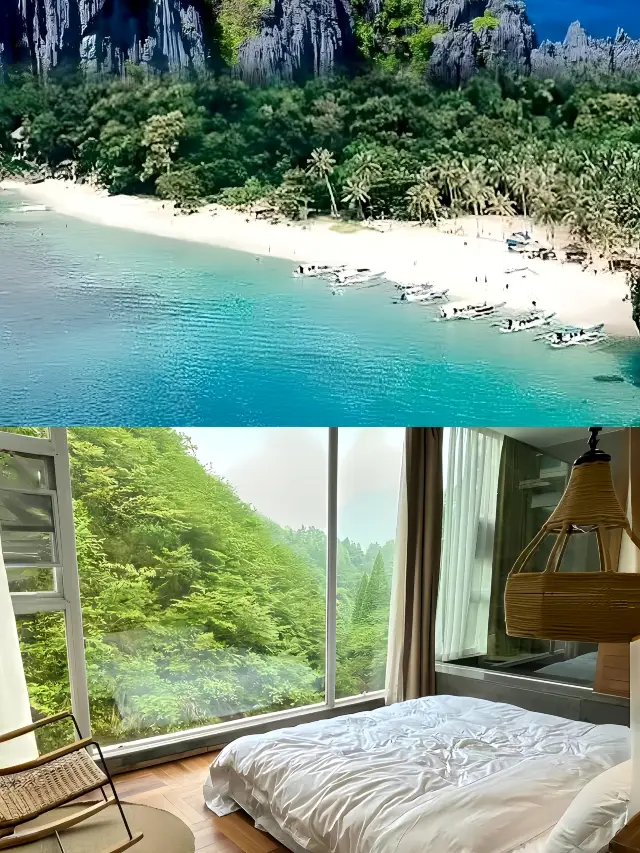 주해! 진완공항! 산경관 개인 온천에서 3일 연속 머물며 떠나고 싶지 않았어요.