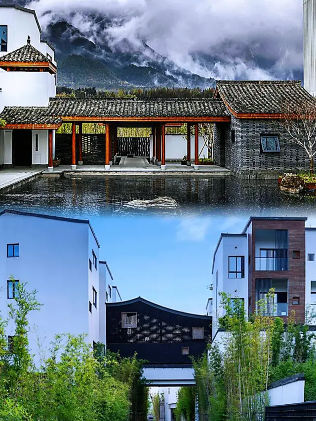 Huangshan Tanshe is a Huizhou-style hotel with private hot springs near Xidi and Hongcun. 
