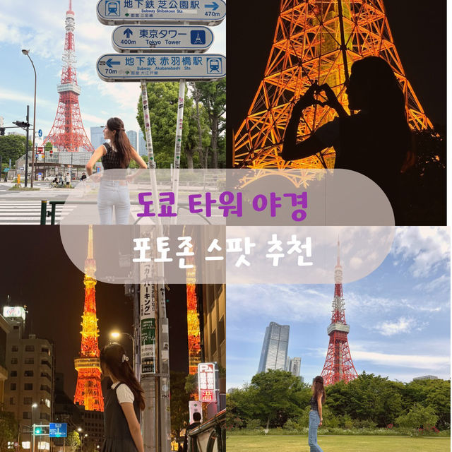 도쿄타워 숨겨진 사진스팟들 알려드릴게요🗼