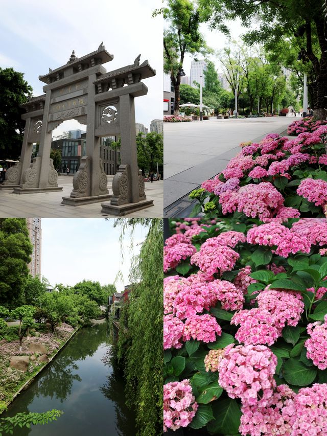 成都向南一半禪意鐵像寺 一半煙火是水街