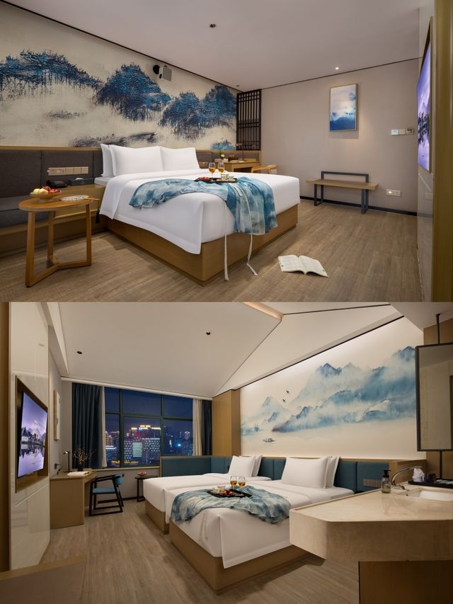 鄭州國潮風酒店！躺進江南畫卷