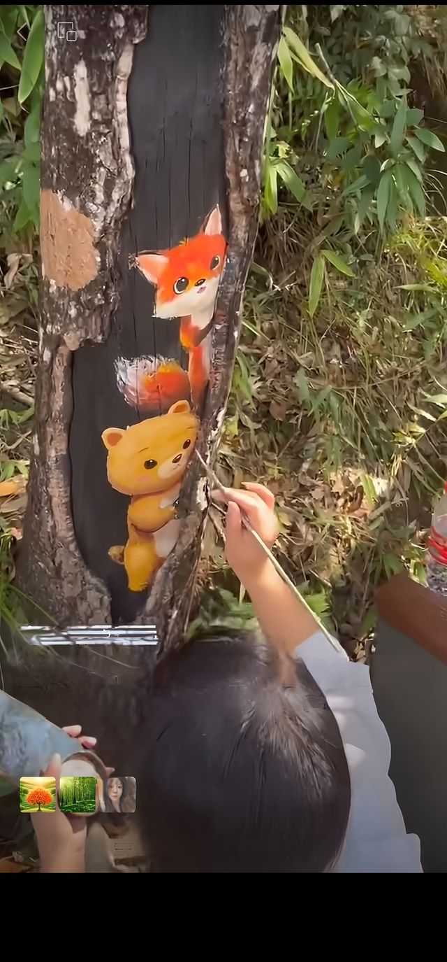 三百山景區彩繪動物引爆全網