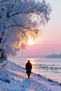 哈爾濱冬日限定｜在松花江畔邂逅一場雪上「鎏金日落」