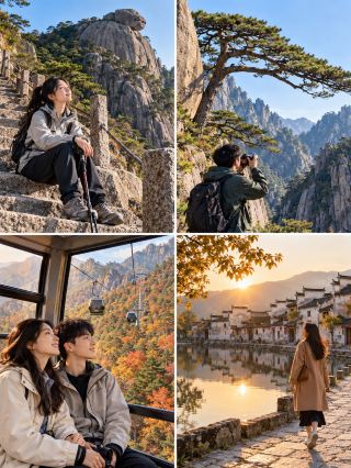 Front Mountain vs. Back Mountain: How to choose between saving your legs and seeing the views? 3 days in Huangshan