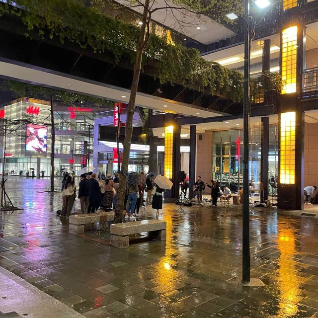 view of taipei 101 from a shopping mall! 