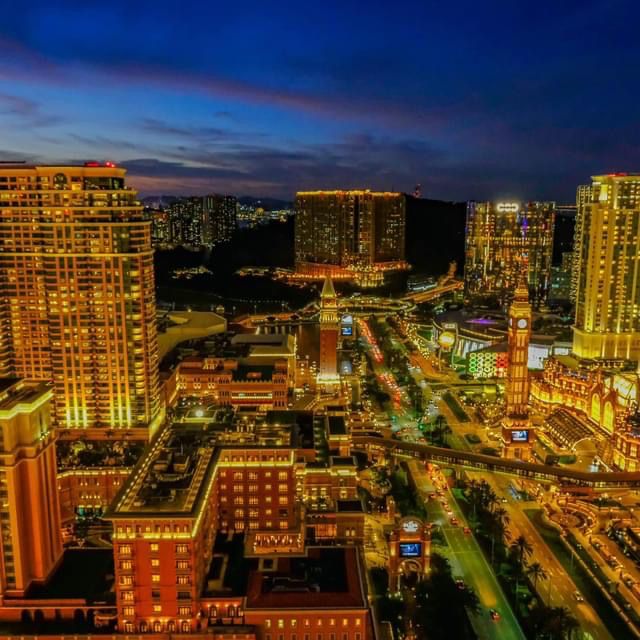 Night views Cotai strip macau