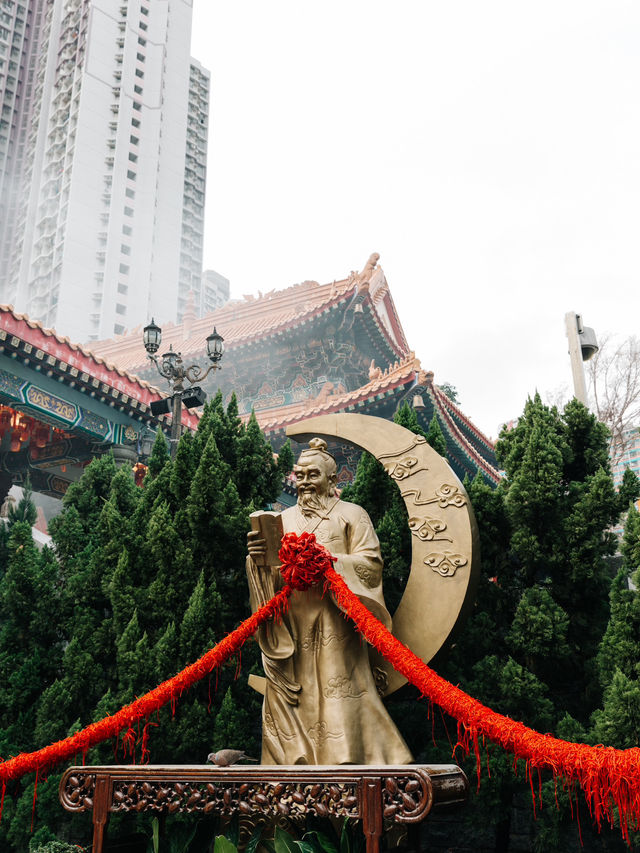 มูจนได้แฟนที่วัดด้ายแดงฮ่องกง วัดหวังต้าเซียน❤️🇭🇰