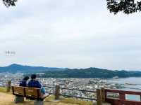 淡路島景點：洲本城跡，俯瞰紀淡海峽