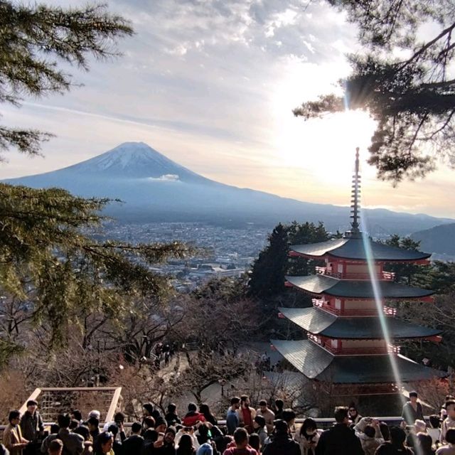 Shine of Hope Before Night Fall At Mt Fuji