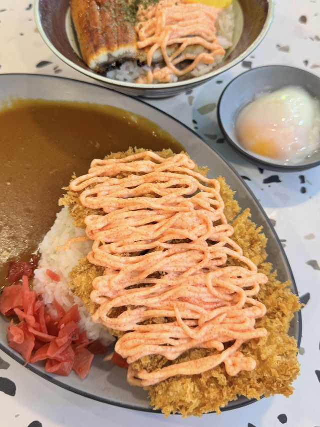 Hearty Mentaiko Tonkatsu Dishes at Haru Haru Japanese Food Stall