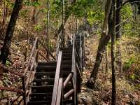 การเดินขึ้นวัดพระบาทปู่ผาแดง