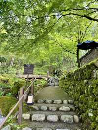 【石川×ゆのくにの森】茅葺き屋根の古民家や自然豊かな背景も楽しめます。