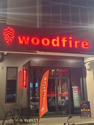 Classy Red Black Themed🍔WOODFIRE🍔Fast Food Cafe 