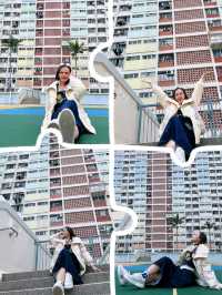Choi Hung Estate สนามบาสตึกสีรุ้ง