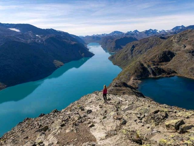 Besseggen Ridge: A popular hiking trail in Norway