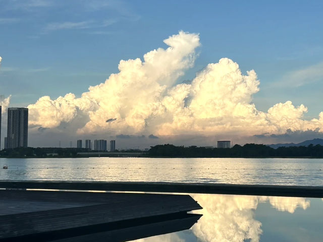廣東“天空之鏡”💕硯陽湖