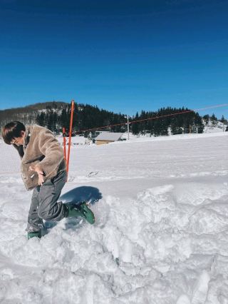 Gala Yuzawa 스노우 리조트에서 눈놀이를 즐기다