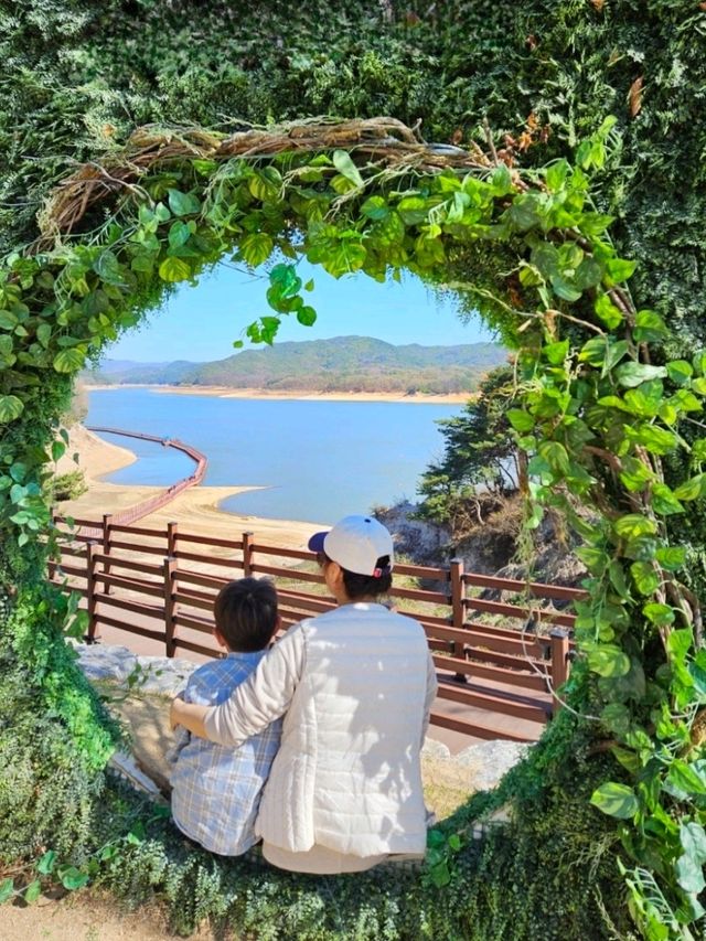 안동호를 가로질러보는💚 안동예끼마을