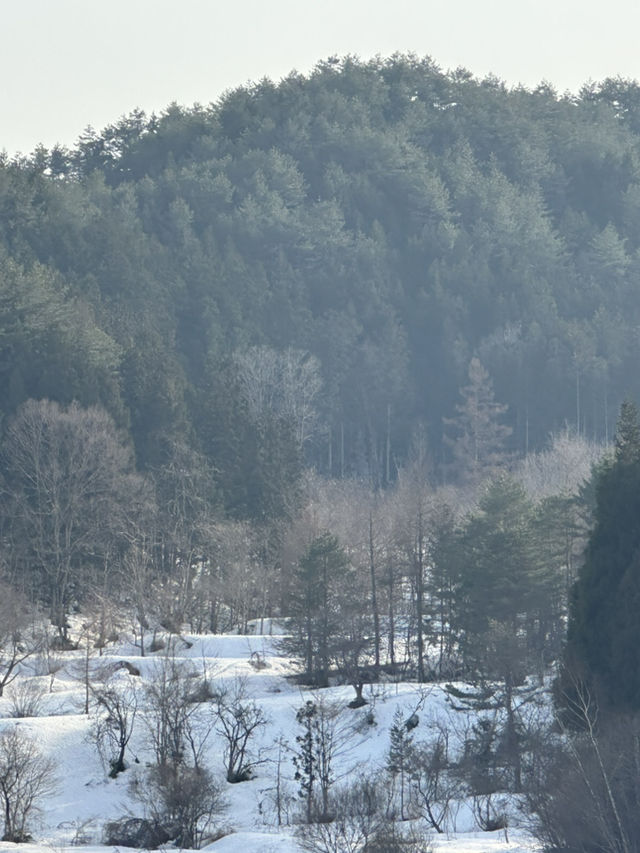 Nice views in Ouchijuku with a little snow