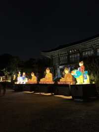 Lanterns and Twilight: My First Night at Bongeunsa Temple