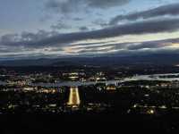 Mount Ainslie Lookout at Night – A Peaceful Glow Over Canberra