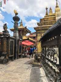Monkey Temple, The Giant Dome famous stupa in Kathmandu