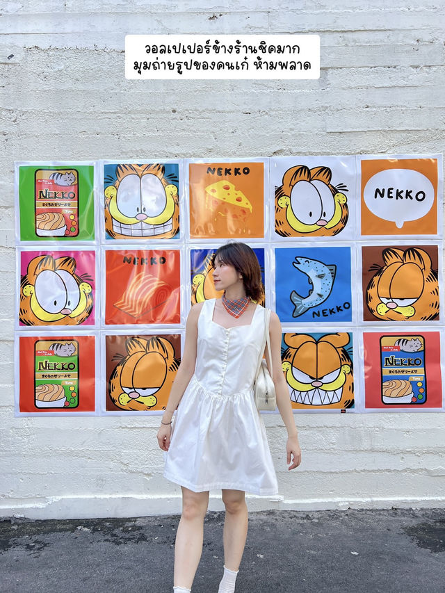 Nekko x Garfield คาเฟ่เหมียวสุดคิ้วท์ 😸🧋