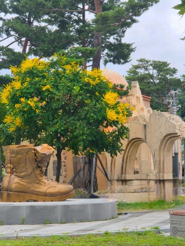 태양의후예 드라마세트장이 이국적인 💛통리기차마을