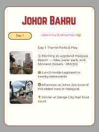 ๐ฒ๐พ Johor Bahru : Family Fun & Adventure ๐ข๐จโ๐ฉโ๐งโ๐ฆ