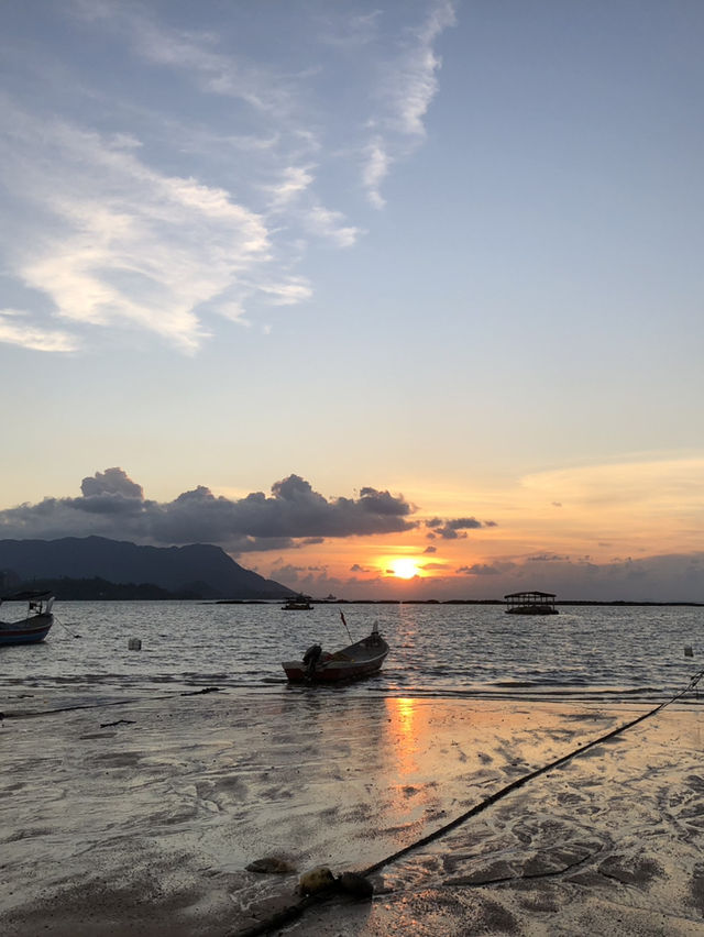 Golden hours Black Beach Langkawi