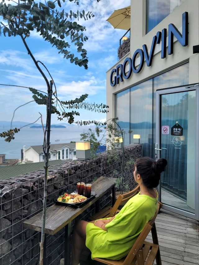 제주가 떠오르는 휴양지 느낌의 거제 장목카페🩵