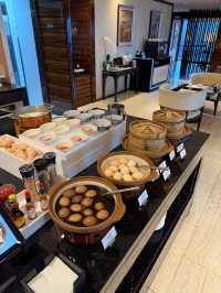 อาหารเช้าใน Club Lounge ที่ดึที่สุด ที่ Chengdu