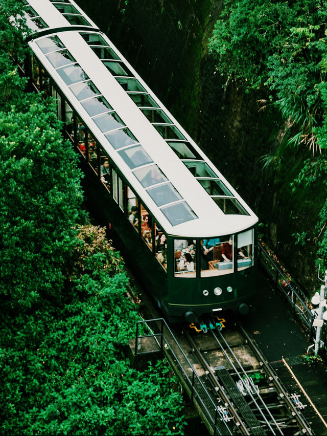 🌄🚋 Riding to the Clouds on The Peak Tram, Hong Kong 🌆✨ 